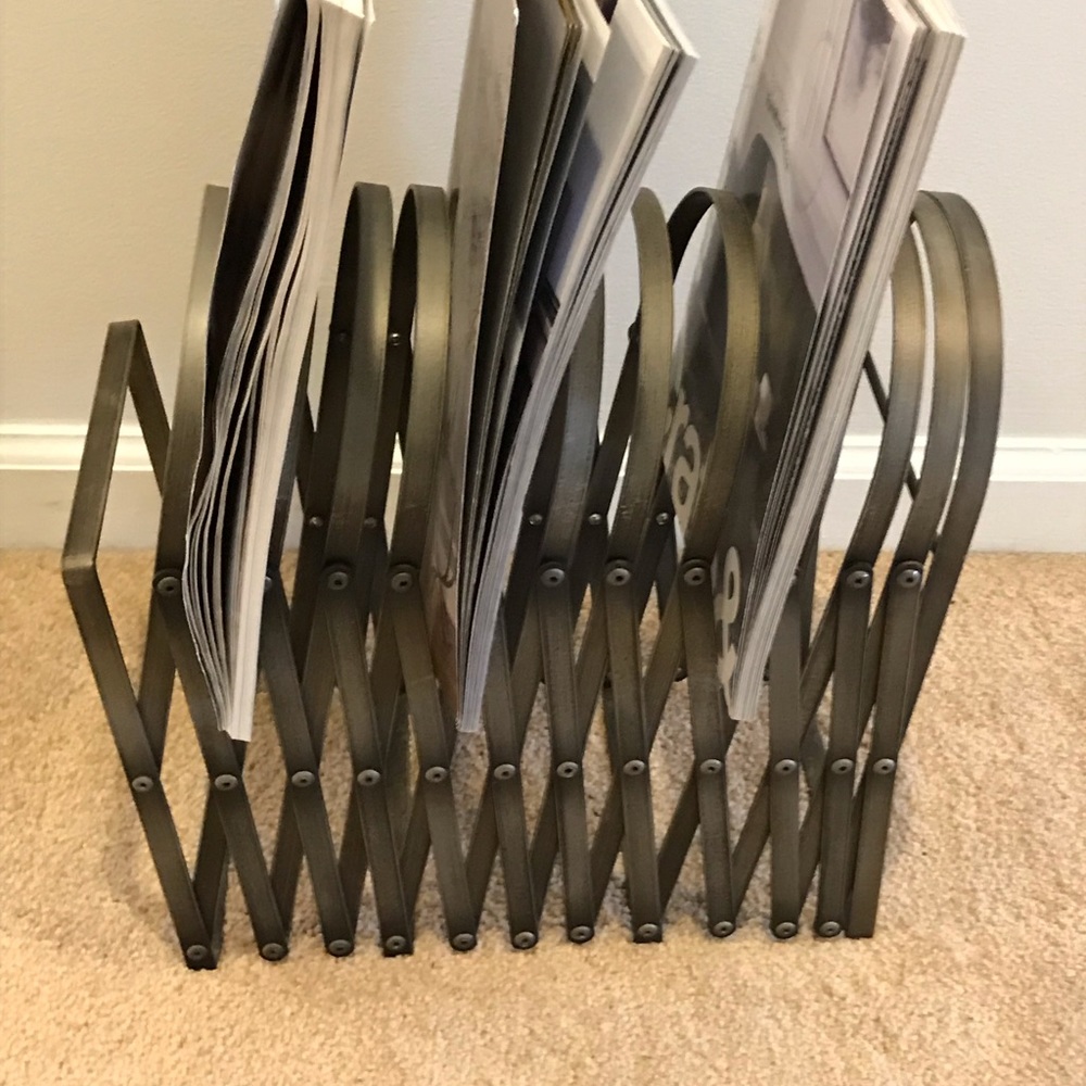 Pottery Barn Accordion Magazine Rack! ❤️ - Picture 3 of 8